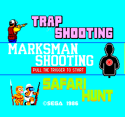 Marksman Shooting & Trap Shooting & Safari Hunt Title Screen